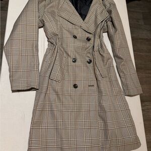 Plaid Blazer in Brown and Black size Large